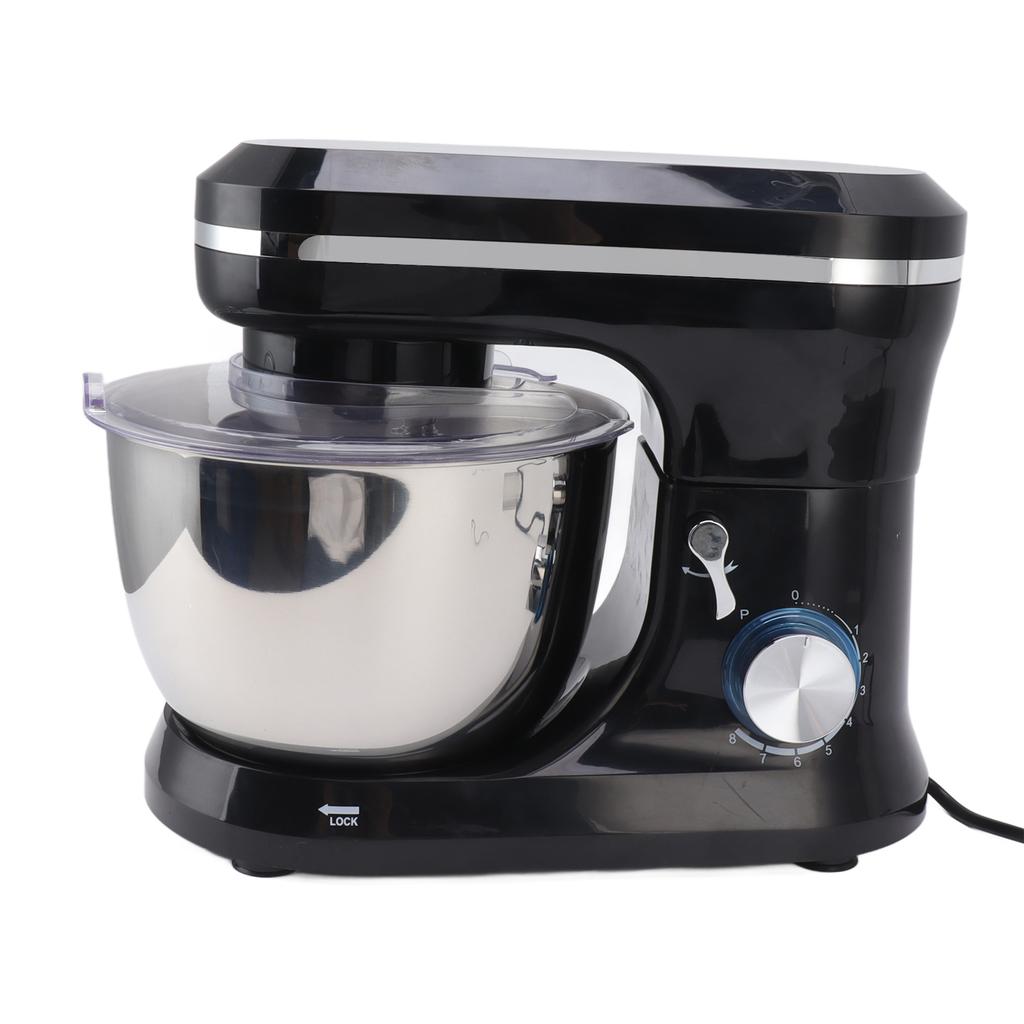 Elektrický stolní mixér 1000 W, hák na těsto, plochý šlehač, nástavce, 8 rychlostí, stolní mixér o objemu 4,5 l