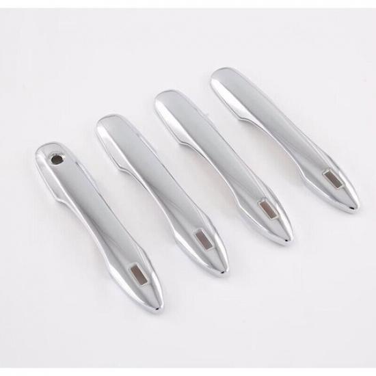 For Toyota BZ4X -2025 Chrome Exterior Car Door Handle Molding Cover Trim 4x