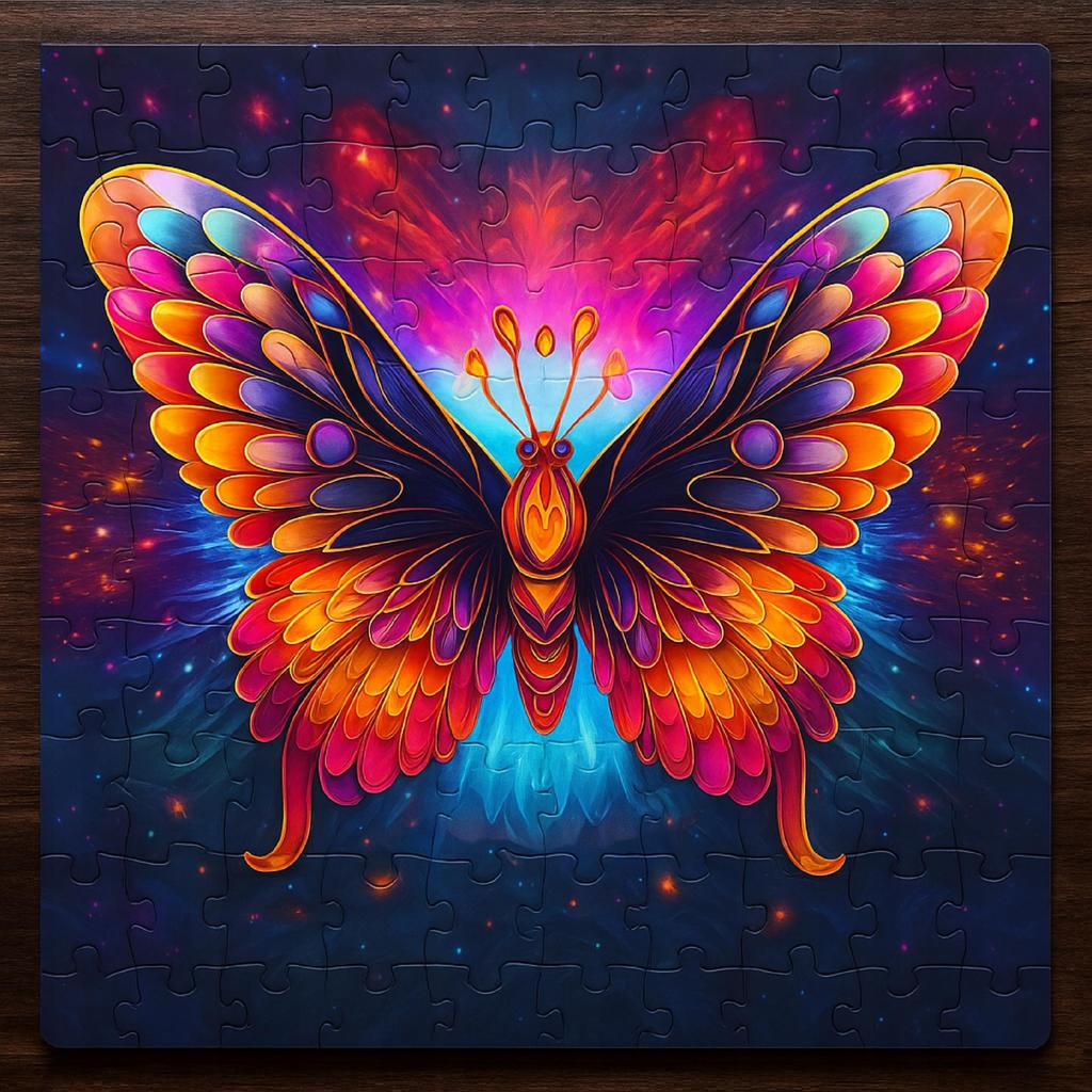Wooden Educational Puzzle A3 Extraordinary Butterfly Children And Adults 240 Pcs Large