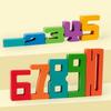 Wooden Childrens Math Blocks With Colorful Numbers For Cognitive Logic Development