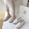Spring  Summer Hollow Sandals Women's All-match Hole Shoes Flat with Soft Bottom Non-slip Peas Shoes Flat Bottom