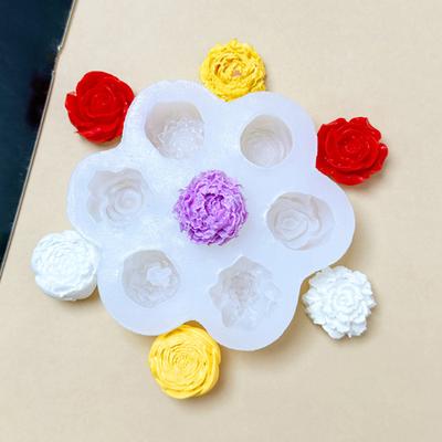 Yousheng Flower Silicone Mold for Cake Chocolate Soap 3D Rose Handmade Candle Gypsum Mold Food-Grade Reusable Baking Tools