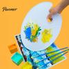 Non-toxic Paint Palette Oval with Thumb Hole, Portable Artist Painting Supplies Mixing Tray for Acrylic Oil Watercolor