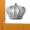 2pcs Crystal Crown Car Sticker,Sliver Metal Crown Emblem Badge Sticker Car Accessories Car Side