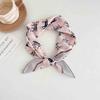 [18 cotton and linen] French high-end bag head small square scarf women's seaside photo silk scarf spring and autumn decorative versatile scarf