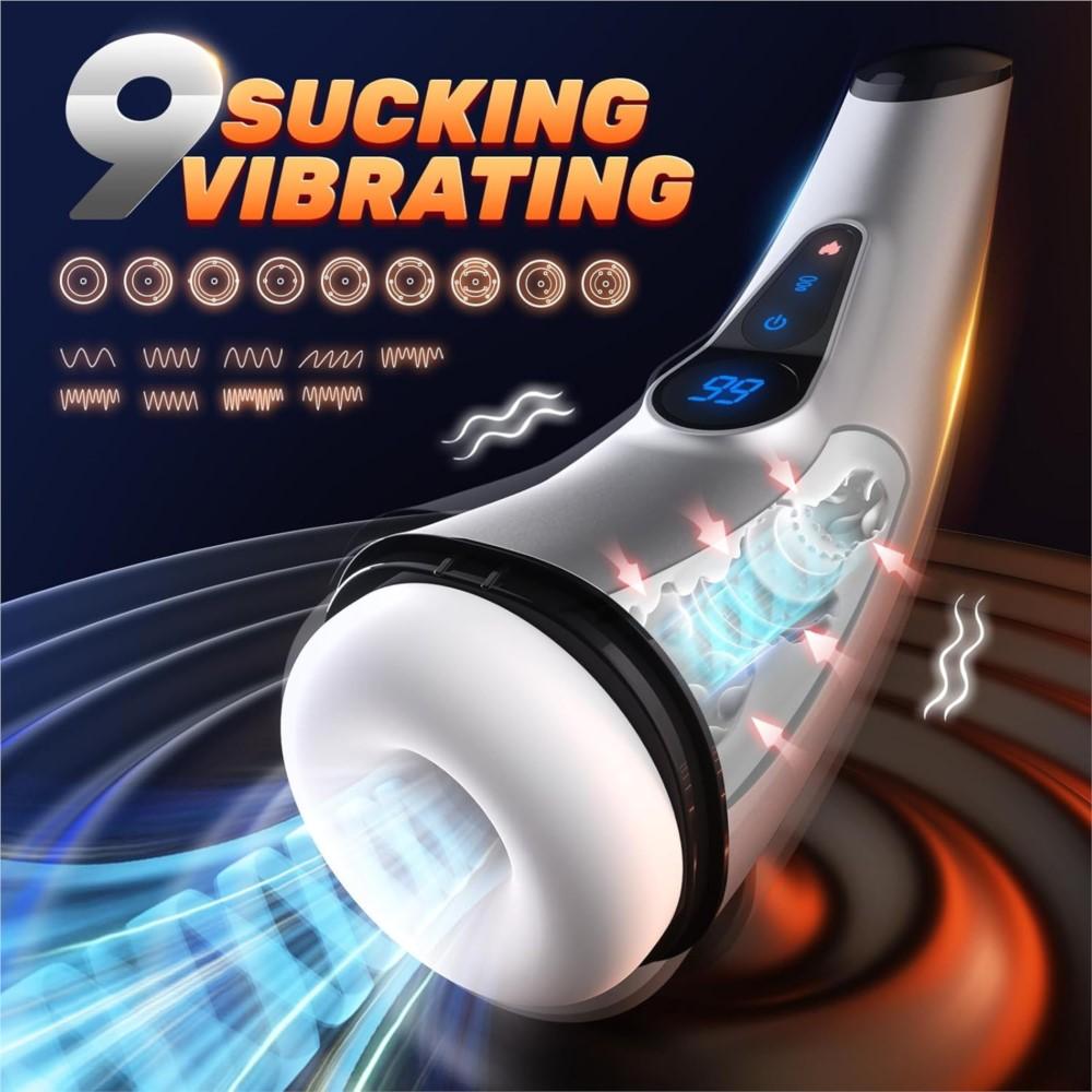 Male Masturbator Mens Sex Toy Penis Pump Sleeve Heating Mens Adult Toys Male Vibrator Stroker Automatic sex machine