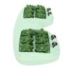 Dual Foot Massager Roller PP Magnetic Bead Promote Blood Circulation Massage Tool for Home Green