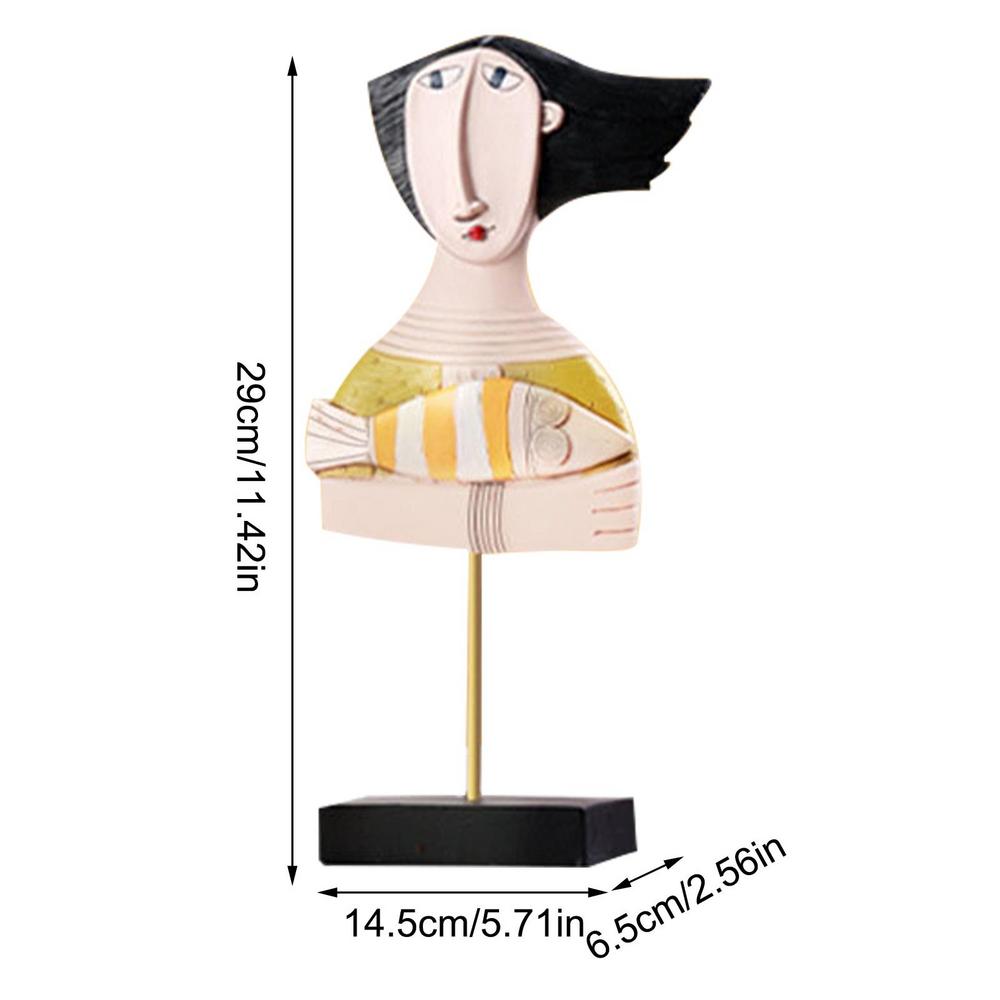 Abstract Face Statue Abstract Human Face Resin Sculpture Statue Creative Handcrafted Modern Resin Sculptures Abstract Face Art