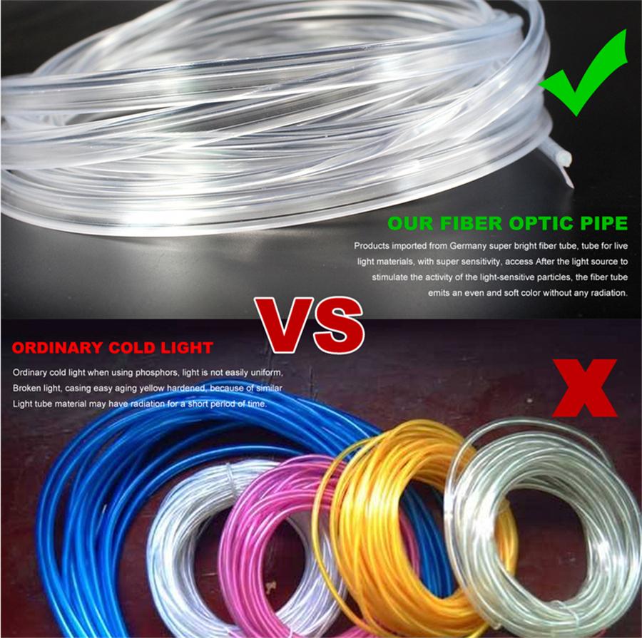 5x Wireless NO Threading Thread-free Ambient Light Car Atmosphere Light Lamp APP