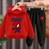 Bluzy z kapturem dla dzieci + spodnie Zestawy 2-częściowe Spider-Man Marvel Cosplay anime dla dzieci Bluza z kapturem Ubrania dla dzieci 4-14 lat