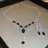 Vintage Geometryczny Ażurowy Naszyjnik Kolczyki Kobiety Czarne Kryształowe Kolczyki na Ślub Panna Młoda Cyrkoniowe Zestawy Akcesoria