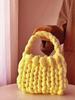 Icelandic Wool DIY Chunky Knit Korean-Style Tote Bag
