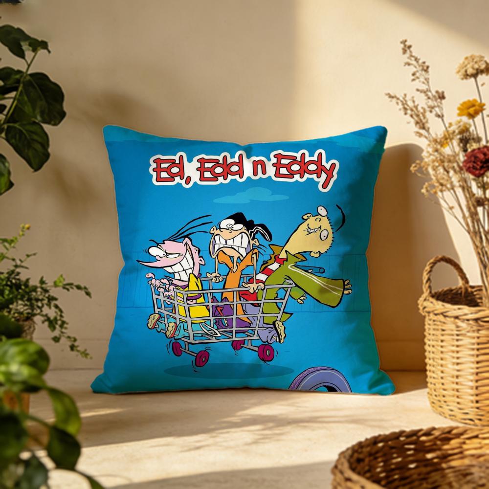Fashion EEd Edd N Eddyew Cushion Cover Versatile DoubleSided Pillow Case Fit for Sofa Bed Car Daily Decor