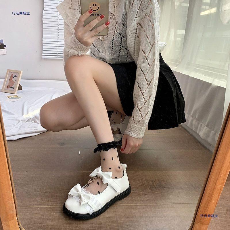 Lolita Shoes Female Summer Student Versatile Black Shoes Soft Sister Small Leather Shoes Lolita Shoes