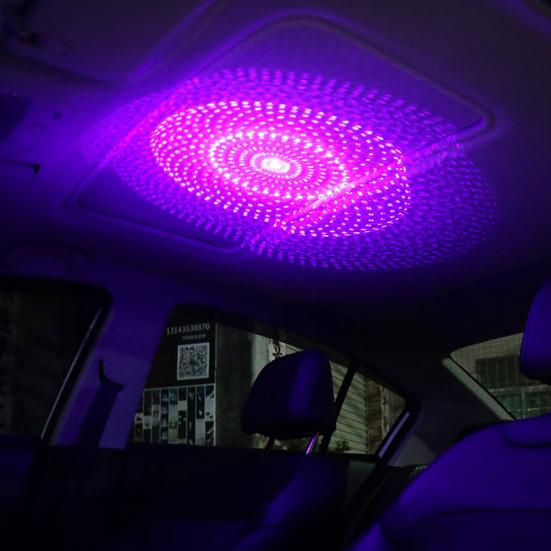 Ambient Star Light Starry USB Metal Modified Roof Interior Decor Lamp Projector for Car