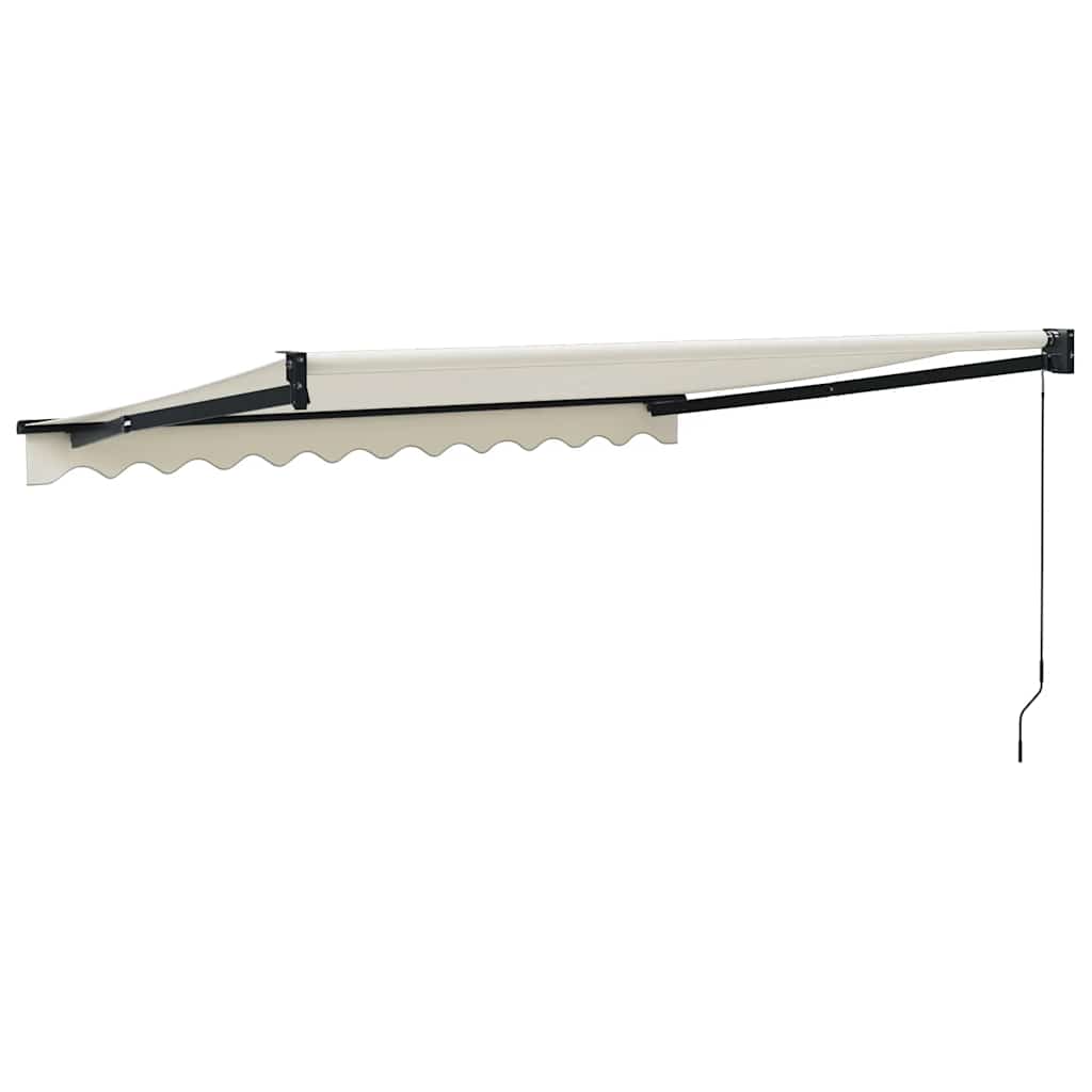 Retractable Cream Awning 3x2.5 M Fabric and Aluminum