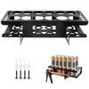 Wall Mounted 12 Slot Caulking Tool Holder for Sealant Tubes Made of Iron Black Storage Rack 40.28 X 16.89 X 8.48 Cm