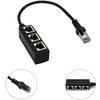 To Female Connector Extension Adapter Splitter Port Network Splitter Rj45 Adapter Ethernet Adapter