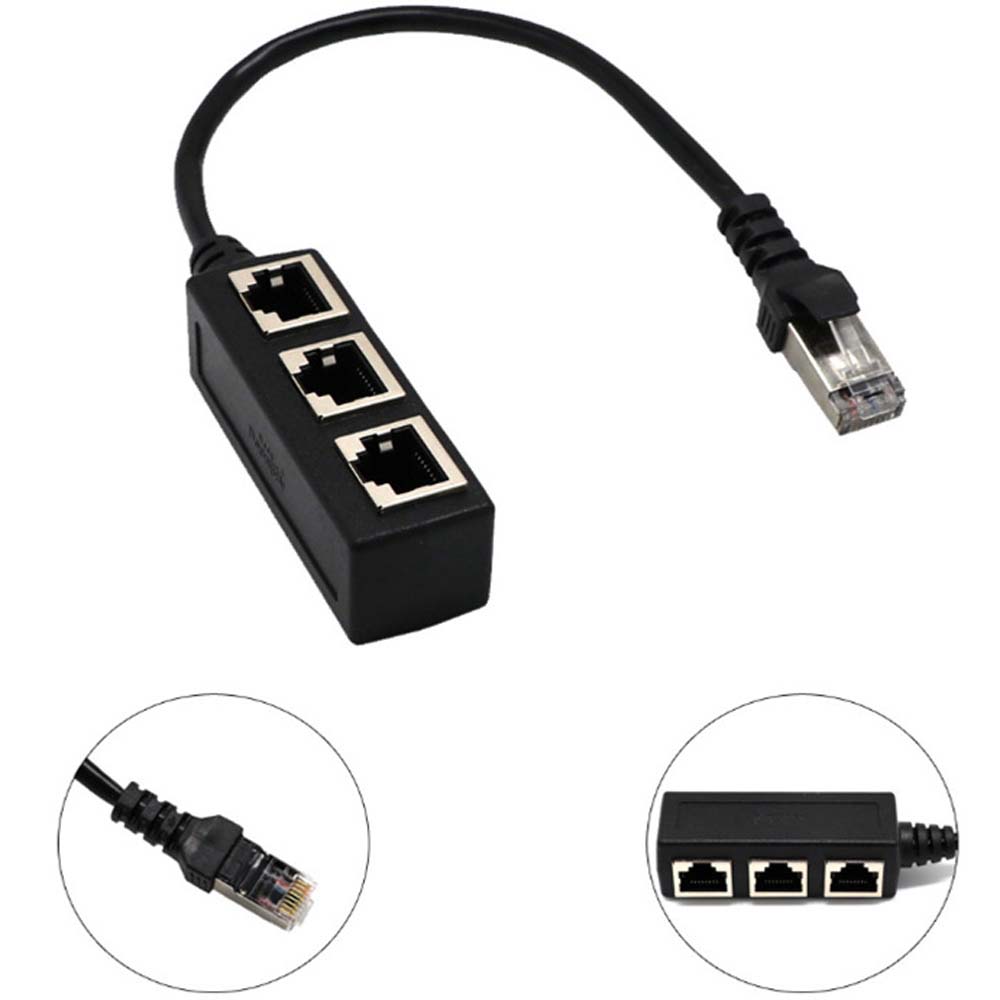 To Female Connector Extension Adapter Splitter Port Network Splitter Rj45 Adapter Ethernet Adapter