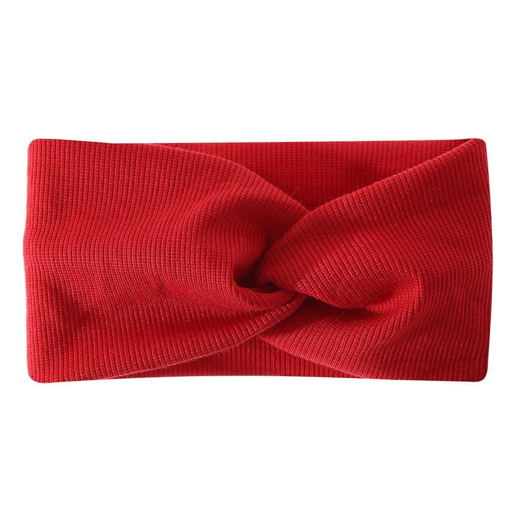 Bohemian Sports Wide Headband Threaded Cotton Cross Yoga Sports Stretch Headband