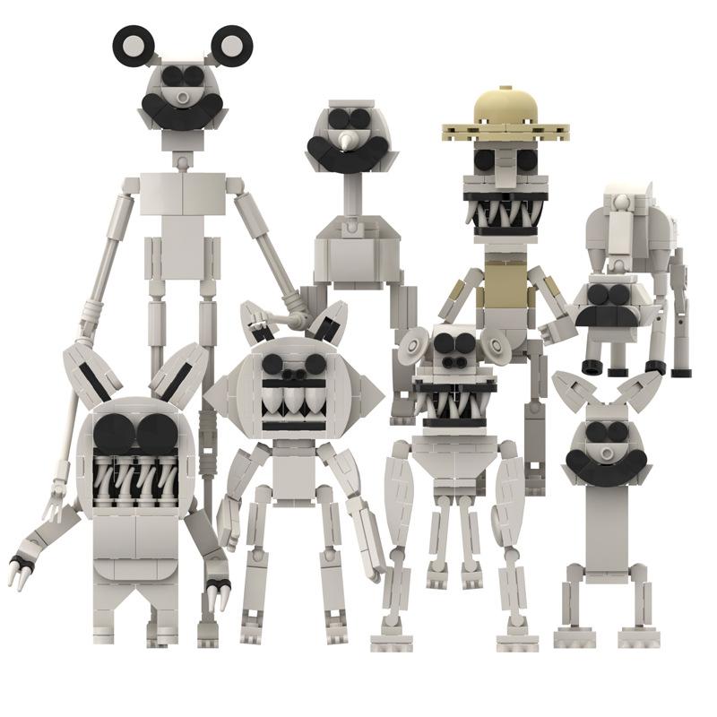 Zoonomaly Zoo Bloki Figurka Zabawka Zoonomaly Zestaw Bloków Figurka z Gry Horror Zoonomaly Ceglany Strażnik Kot Koala Potwór Zwierzęta Budowanie