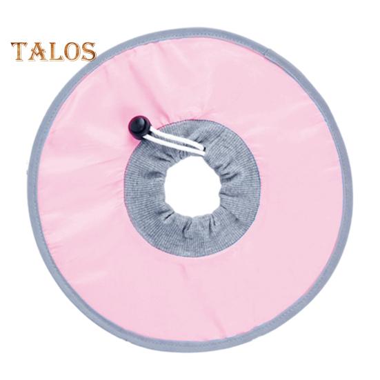 

Мягкий конический ошейник для кошек, регулируемый восстановительный конус для маленьких и больших кошек после операции, чтобы остановить лизание и царапание, водонепроницаемый защитный электронный ошейник для ран M розовый