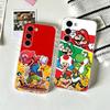 Capa de Celular Cartoon S-Super M-MarioS Bros Para SamsungA10,12,20,21S,30,31,40,50,51,52,70,71 Capa Transparente