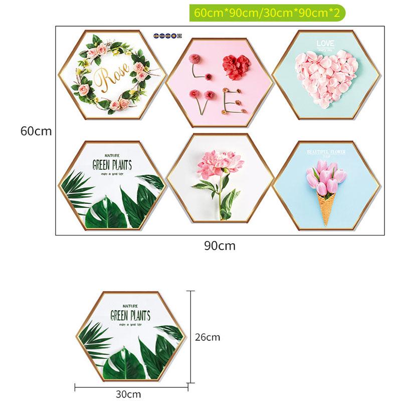 

Green Plant Photo Frame Wall Sticker Removable Reusable Self Adhesive Wall Decal for Bedroom Living Room Home Decor 60x90cm/30*90cm*2pcs різнокольоровий