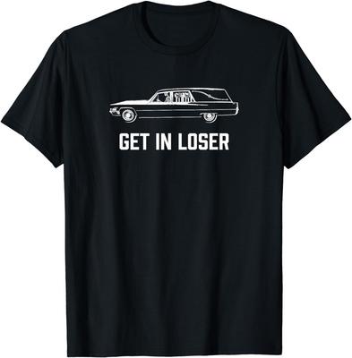 NEU LIMITIERT Steig ein Verlierer Todeshumor Leichenwagen für die Toten T-Shirt Oberteile