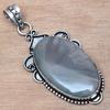 Pendant Polygram Jasper Gemstone Valentine'Day Gift Silver Jewelry 2.75"
