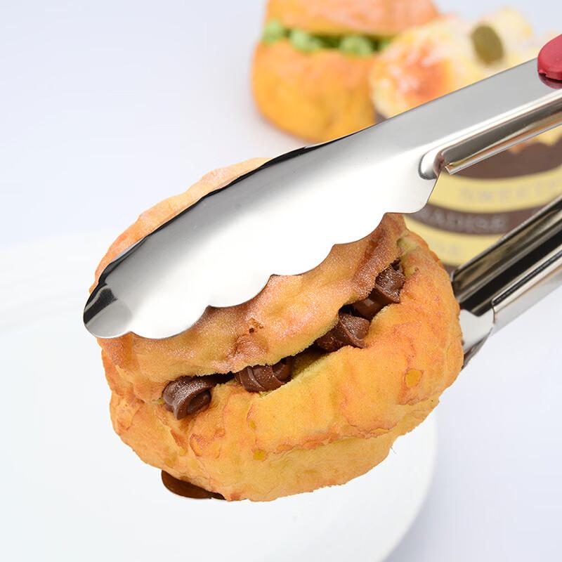 Thickened Stainless Steel BBQ & Food Tongs (6-Pack)