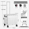 Portable Stair-Climbing Trolley: Folding Cart for Groceries, Camping, and Outdoor Use