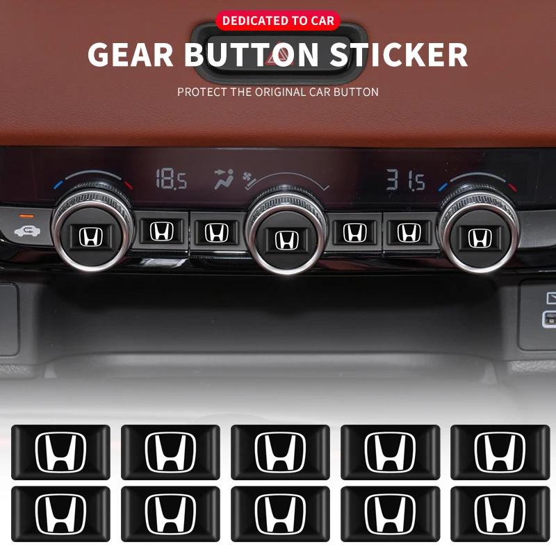 10pcs Car Styling 3D Small Emblem Badge Stickers For Honda CRX Pilot B-series D-series H-series Civic FIT CRV Accord Accessories RG0