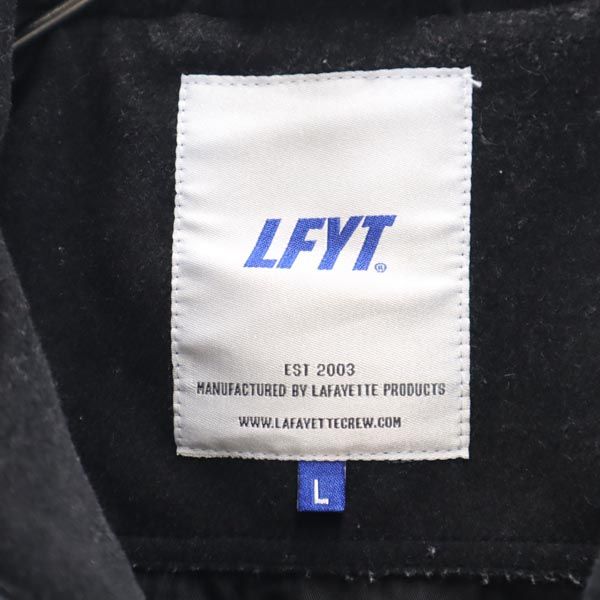 LFYT Back Logo Embroidery Wool Jacket L Black Men's Used