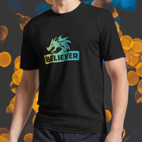

New Believer Dragon Active T-Shirt Logo Men s T-shirt funny size S to 5XL L