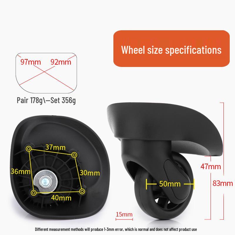 Universal Trolley Suitcase Replacement Wheels - Luggage Repair Accessories