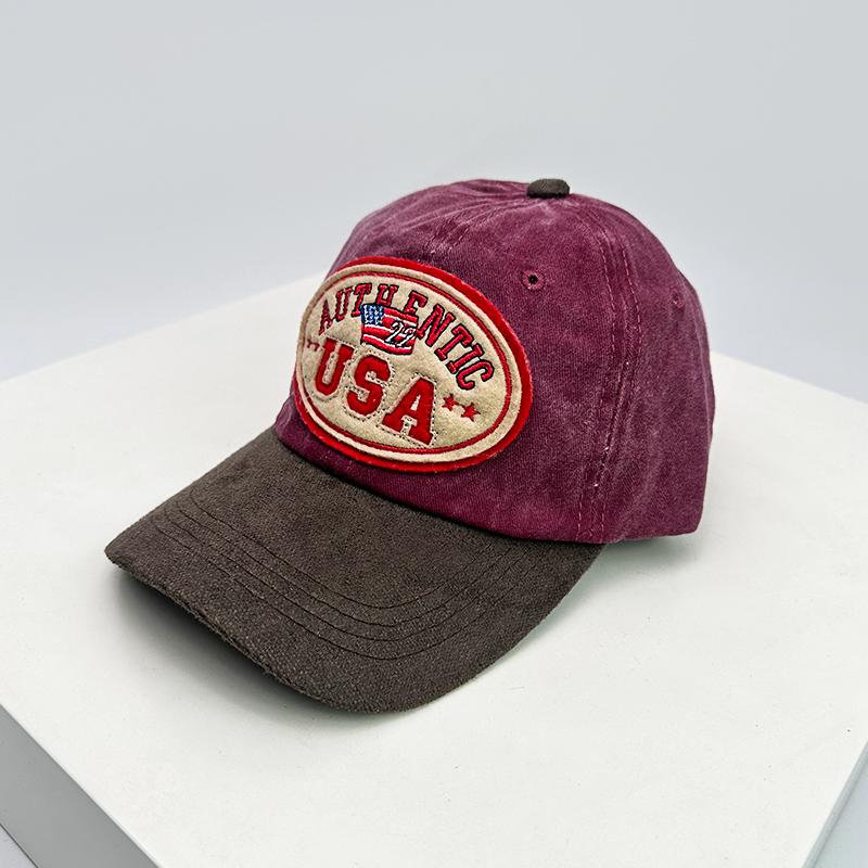 Personal Letter Embroidery Baseball Hats Breathable New Unisex Sunshade American Retro Peaked Caps Distress Versatile Street ins