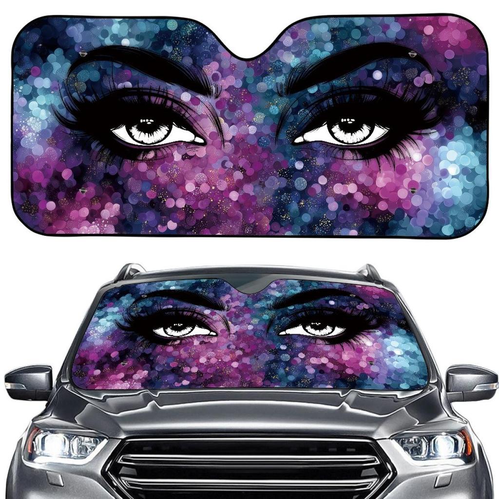 Universal Customizable One-Piece Car Windshield Sunshade