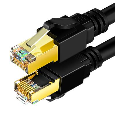 Cat 8 Netzwerkkabel 40Gbps Hohe Geschwindigkeit 2000MHz Doppelt Geschirmt 26AWG Cat 8 Ethernet-Kabel für Laptop Router 10 Meter