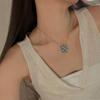 Hollow Out Floral Necklace Fashion Pendant Charm Neckchain Stackable Stylish Choker Chain Handmade Clavicle Chains
