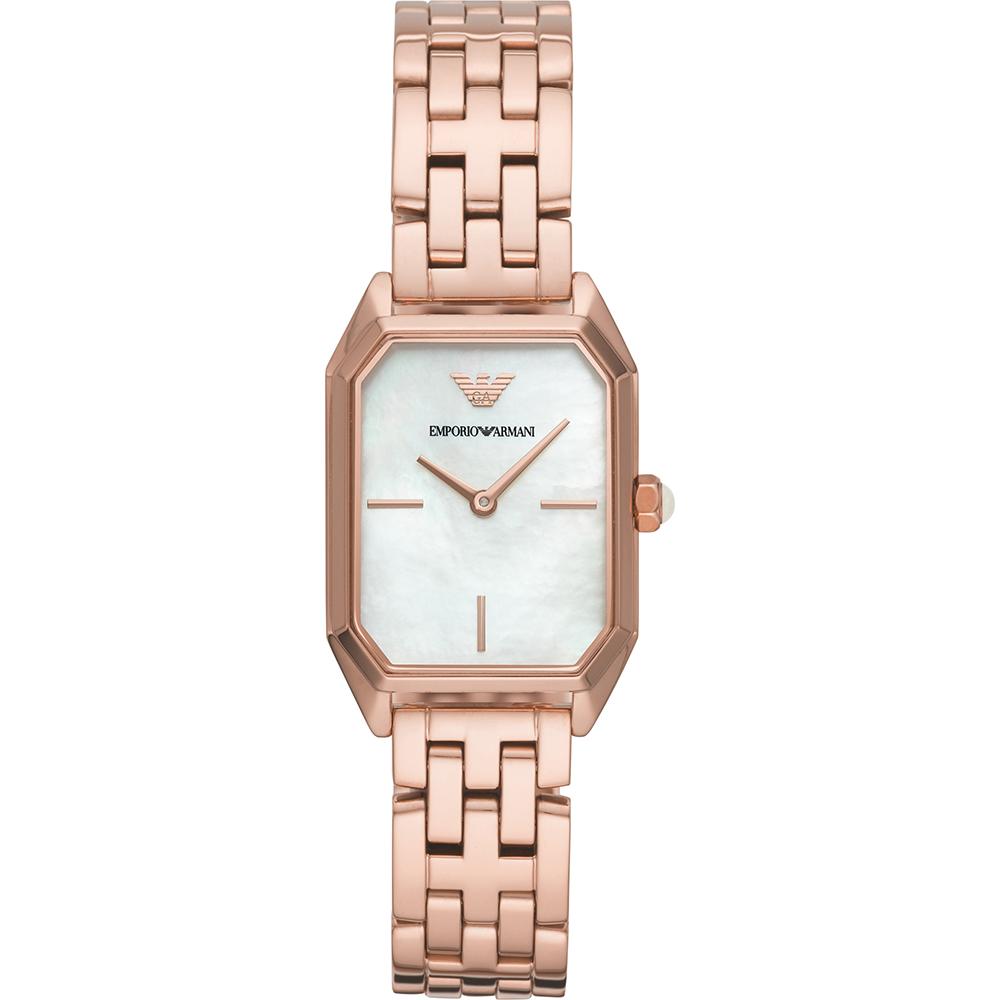

Emporio Armani Historical Collection Mother of pearl Rose gold Metal Ladies Quartz Watch AR11147 мать жемчужного