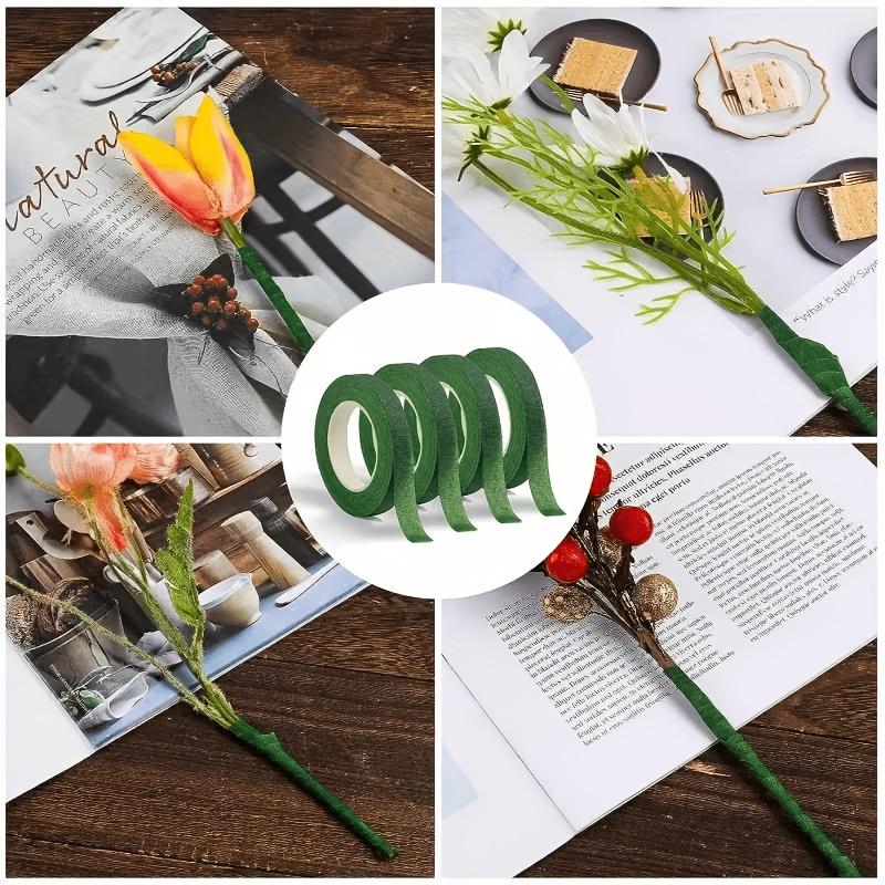 13Floral tape-Dark Green Is Suitable for Wedding Bouquets DIY Handmade Flower Stem Packaging -Essential Florist Supplies Include Floral Wrapping