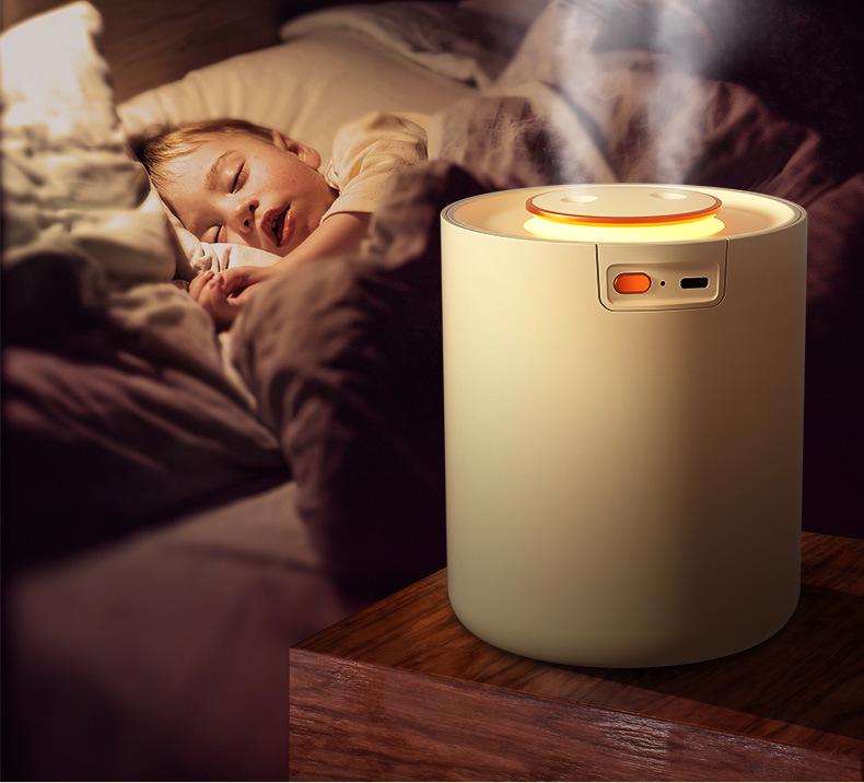 Compact USB Dual-Spray Humidifier for Home, Office, or Dorm - Mist & Aromatherapy Diffuser.