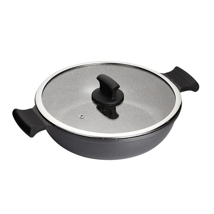 -SERIE ABSOLUT BLACK. CACEROLA BAJA 32 CM