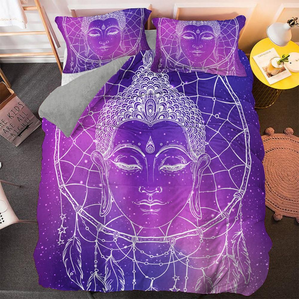 Bohemian Dream Bedding Set King Queen Size Colorful Catcher Duvet Cover Set with Pillowcase Polyester Bed Linen for Teens Girls