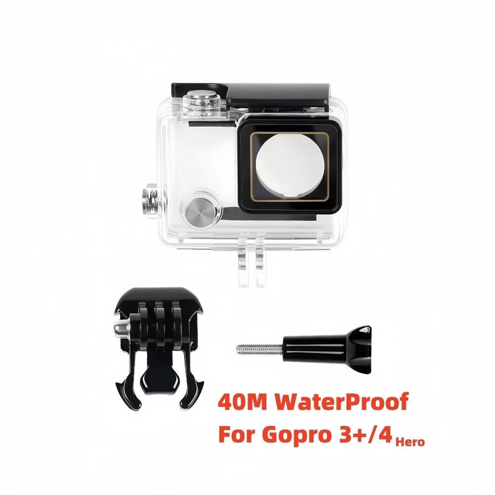 For GoPro Hero4 3 Waterproof Case Diving Underwater Housing Protector Cover For Gopro 4 3 Gopro 4 Case Shell Filter Accessories
