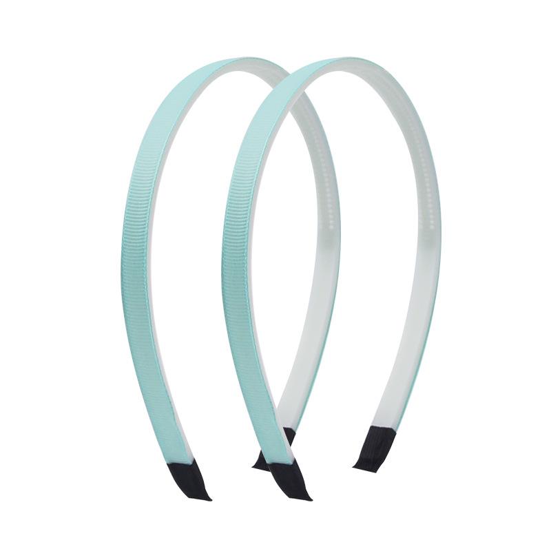 

50 шт. Детские повязки на голову для девочек 10 мм однотонные с ленточной обмоткой, жесткие, детские аксессуары для волос, набор из 30 разных цветов Size fits all