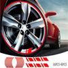 Red Reflective Car Wheel Rim Stripe Vinyl Decal Stickers Set Accessories For 18"