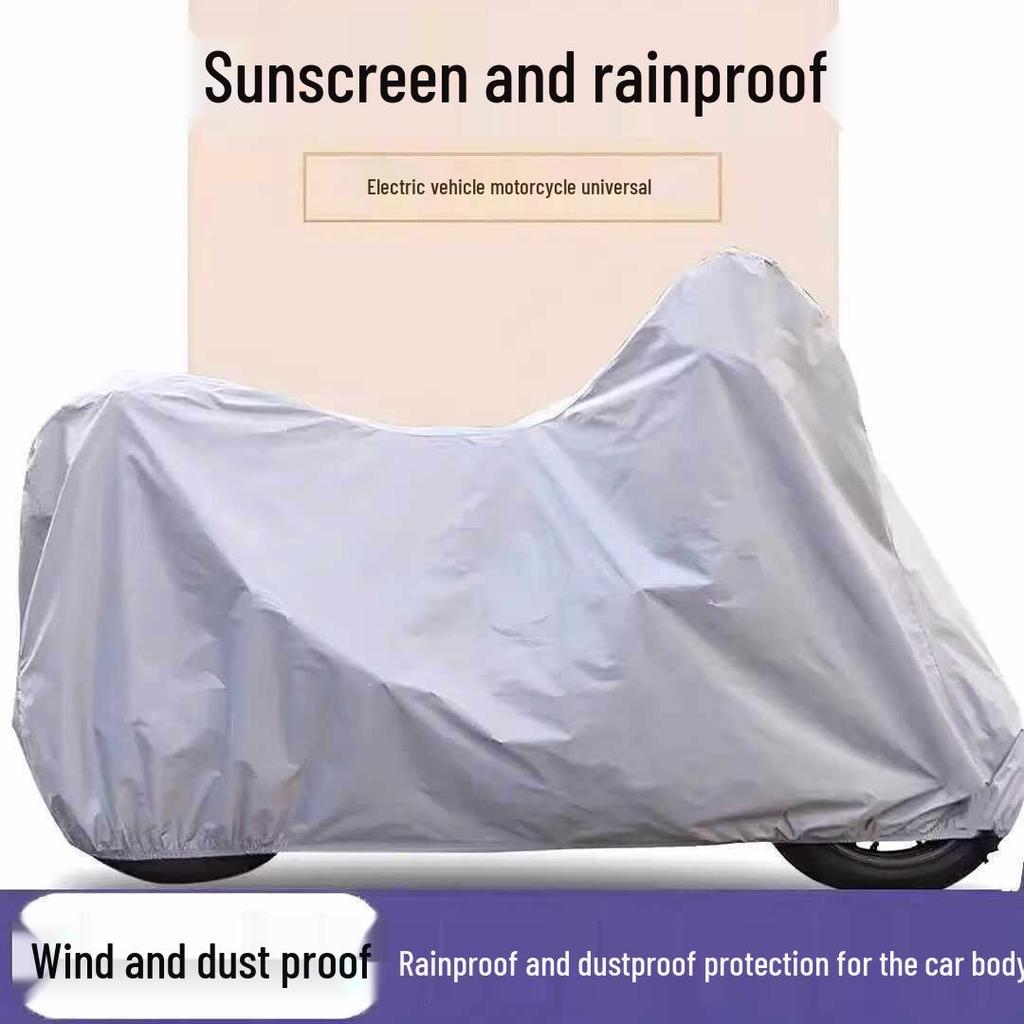 Heavy-Duty Universal Electric Vehicle Rain & Sun Protection Cover for Motorcycles and Battery Cars