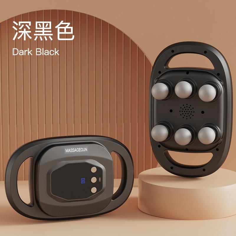 Six-head Fascia Gun Muscle Relaxation LCD Display Massager Wireless Professional Electric Legs Waist Back Full Body Massage Gun